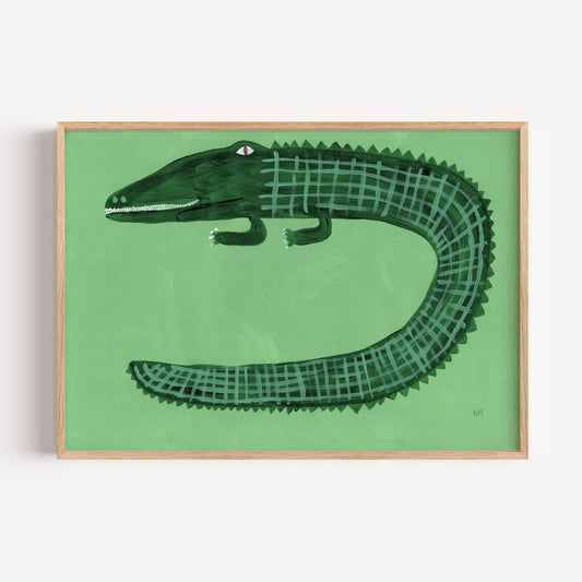 Green Crocodile by Nancy McKie