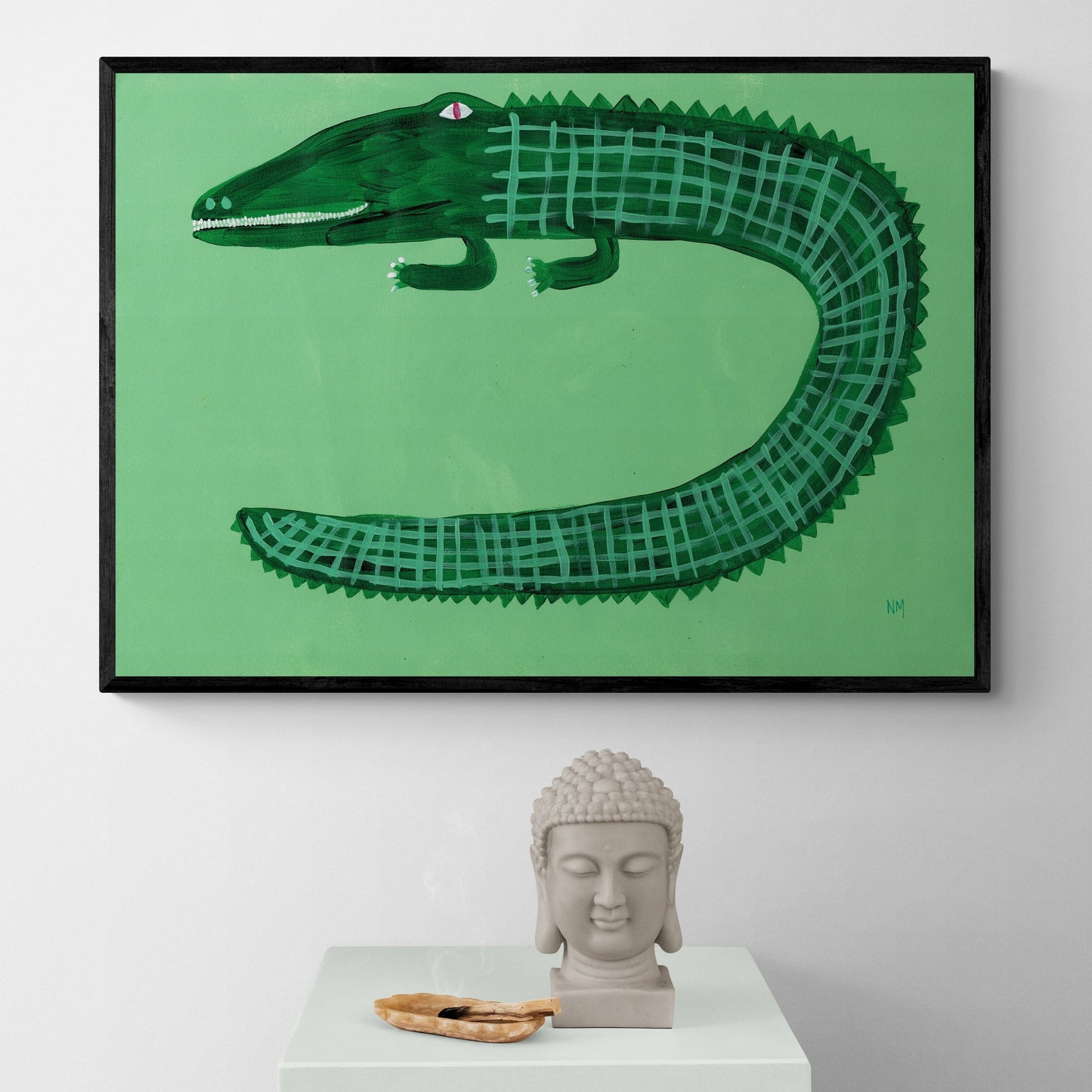 Green Crocodile by Nancy McKie
