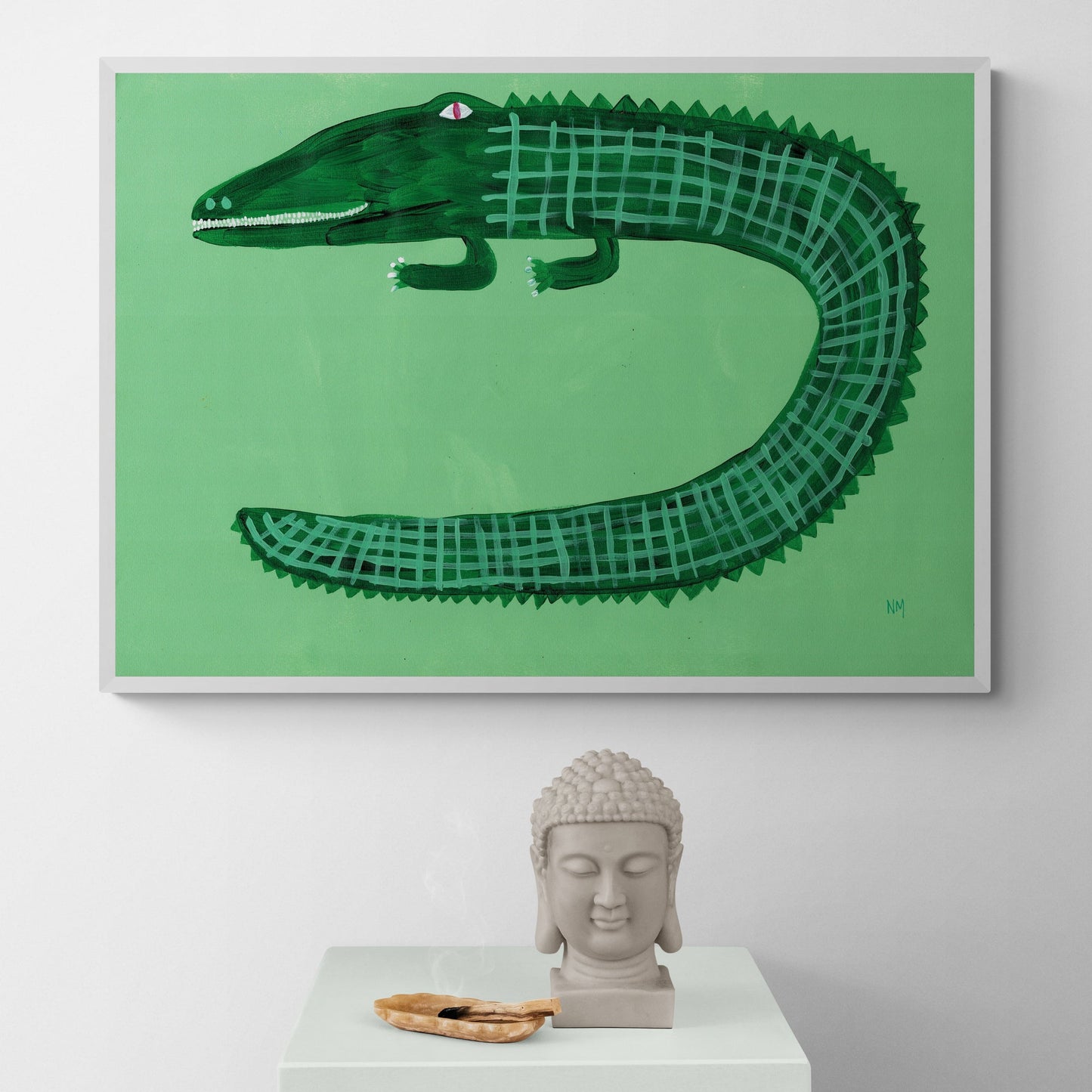 Green Crocodile by Nancy McKie