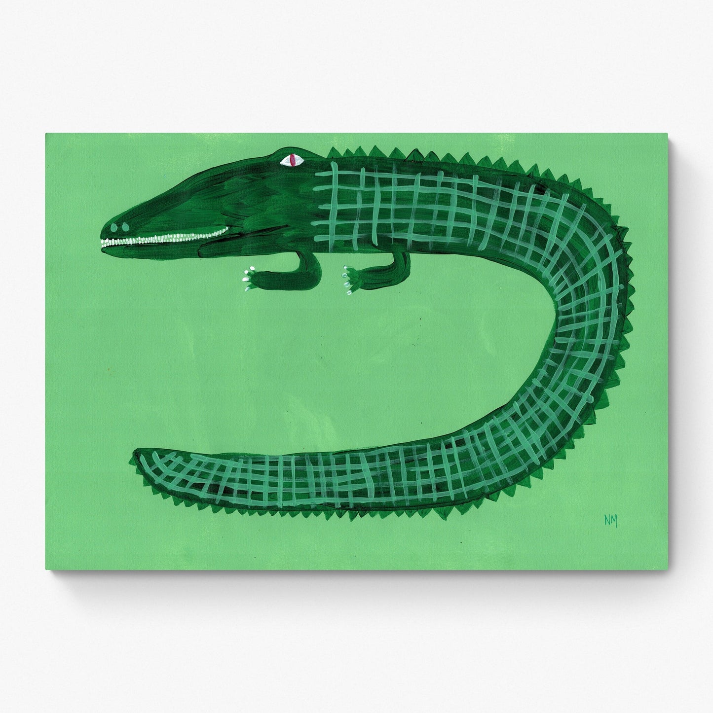 Green Crocodile by Nancy McKie