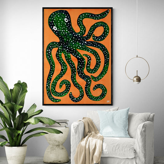 Green Octopus by Nancy McKie