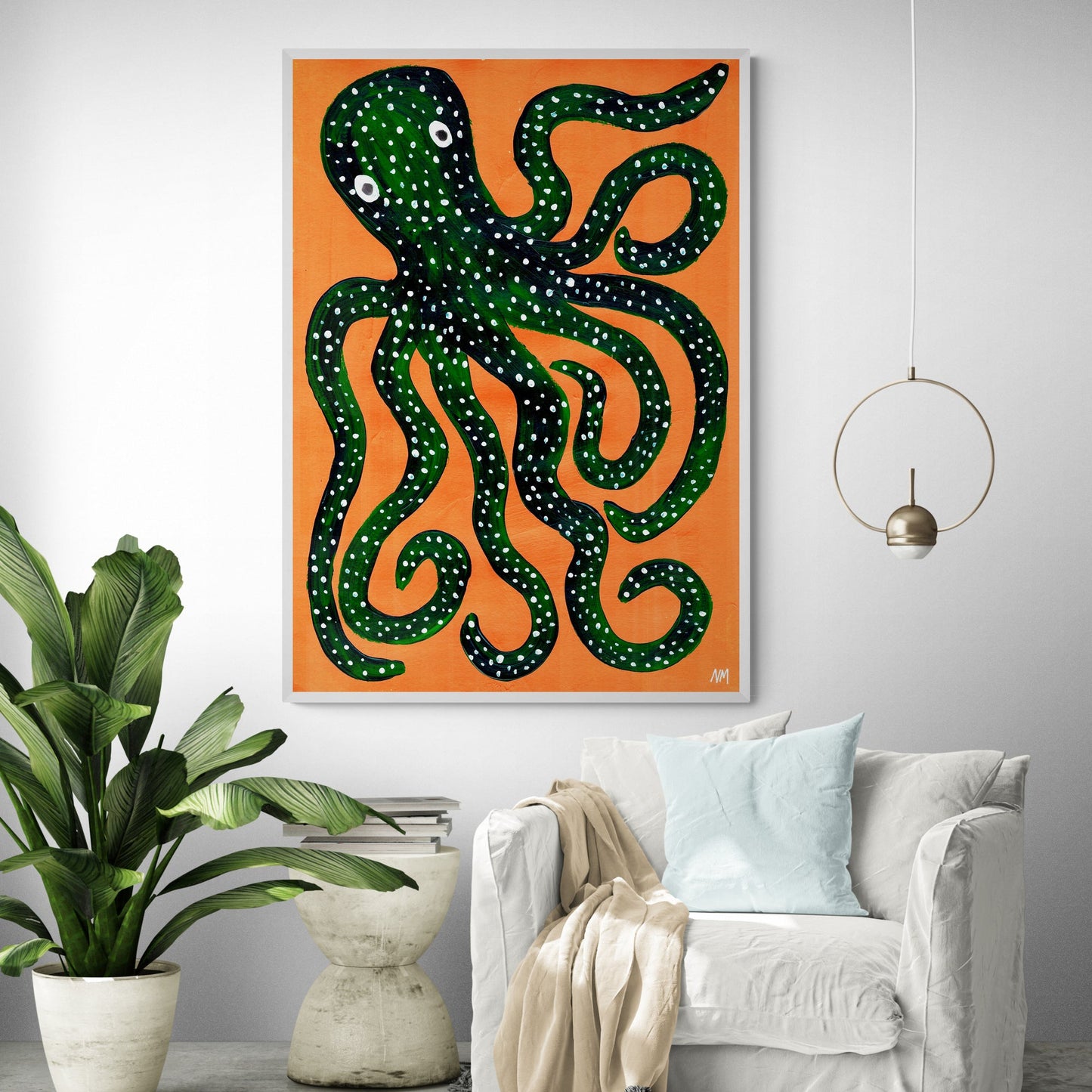 Green Octopus by Nancy McKie