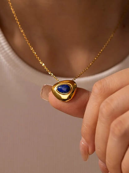 Gouden Lapis Lazuli Ketting | Aurora