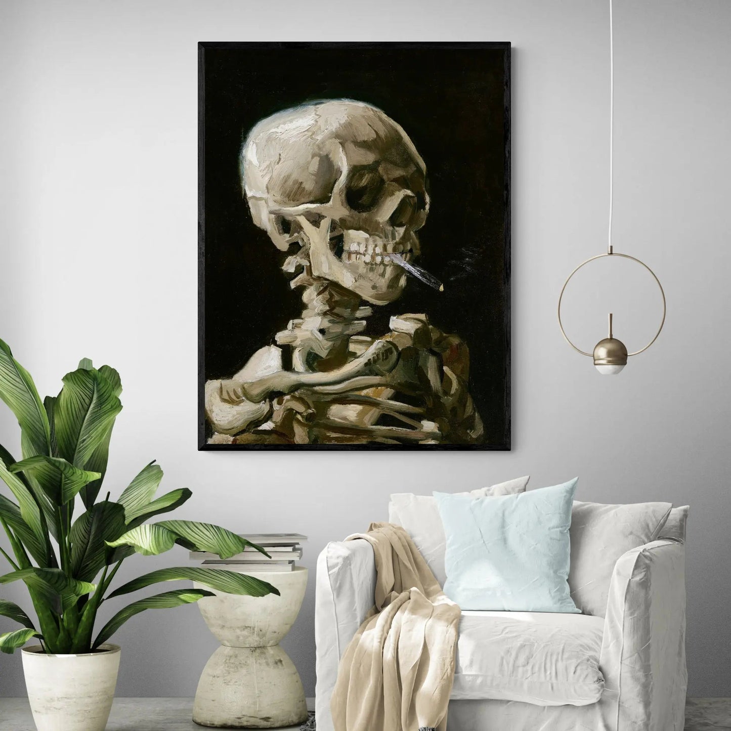 Head Of A Skeleton 1886 by Van Gogh