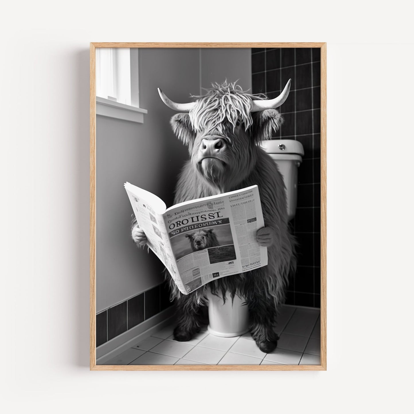 Highland Cow Art Print