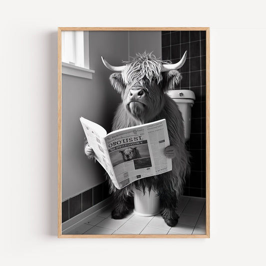 Highland Cow Art Print