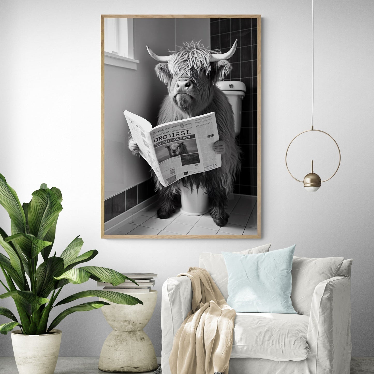 Highland Cow Art Print