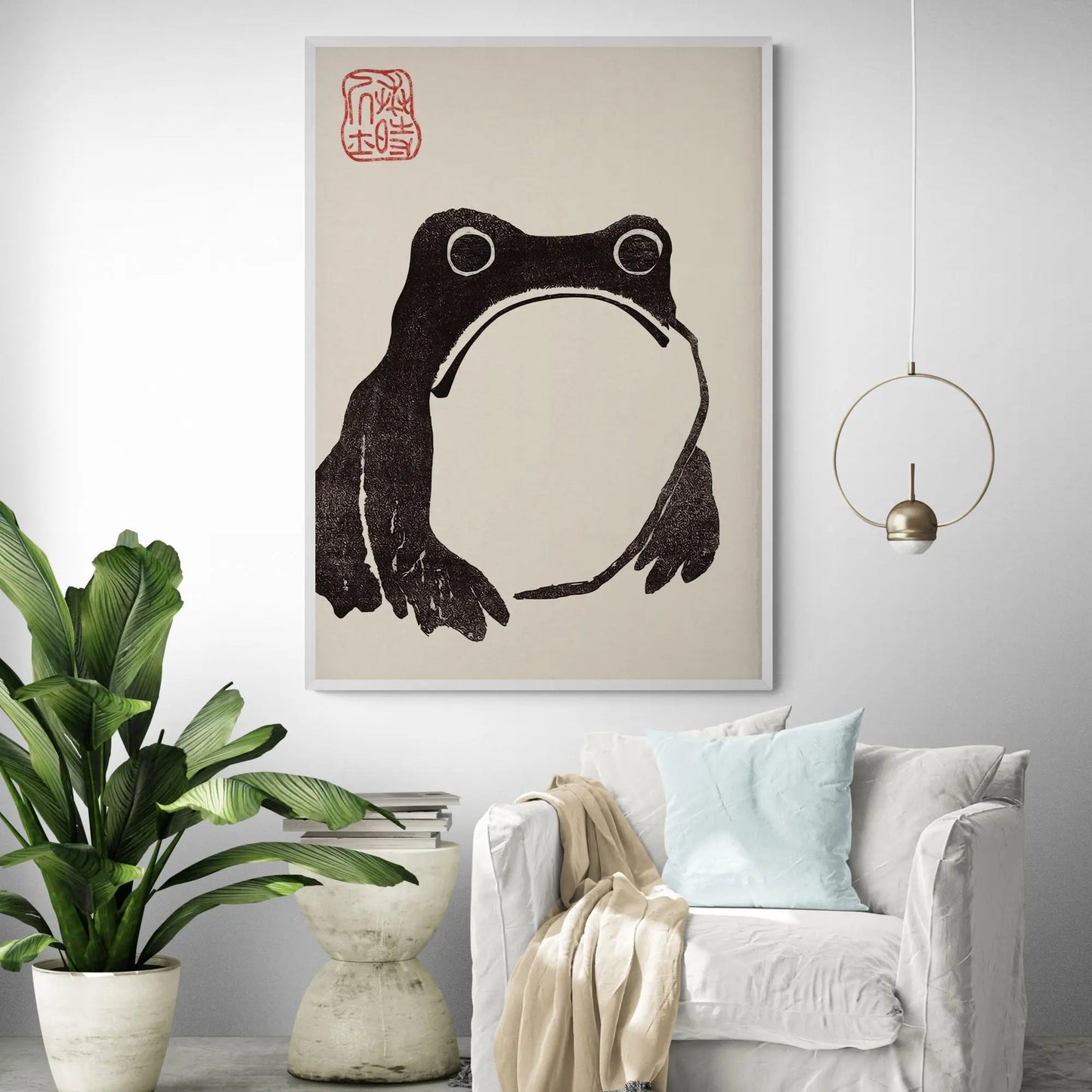 Japanese Frog Art Print