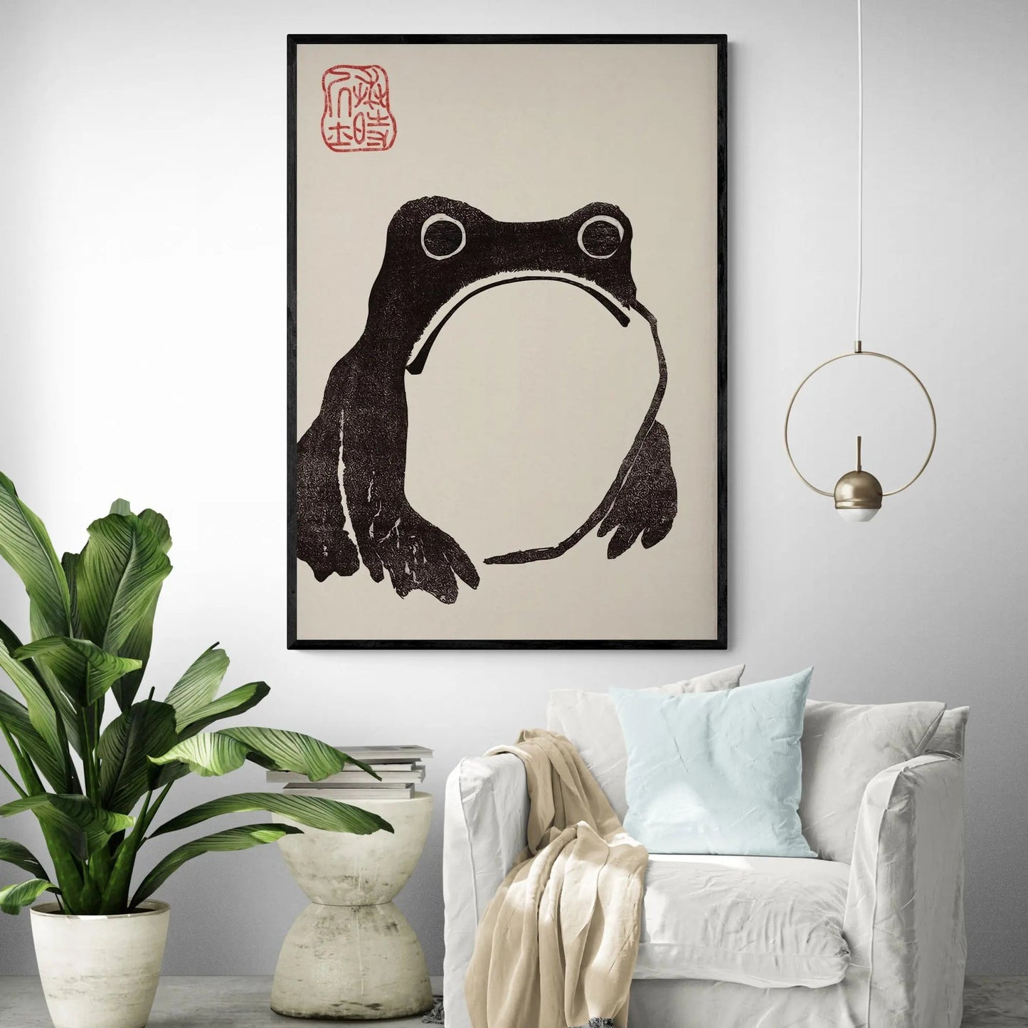 Japanese Frog Art Print