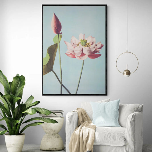 Japanese Lotus Flowers by Ogawa Kazumasa