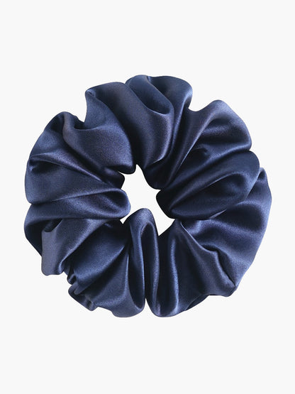 Pure Silk Midnight Scrunchies - Oversized - 6cm