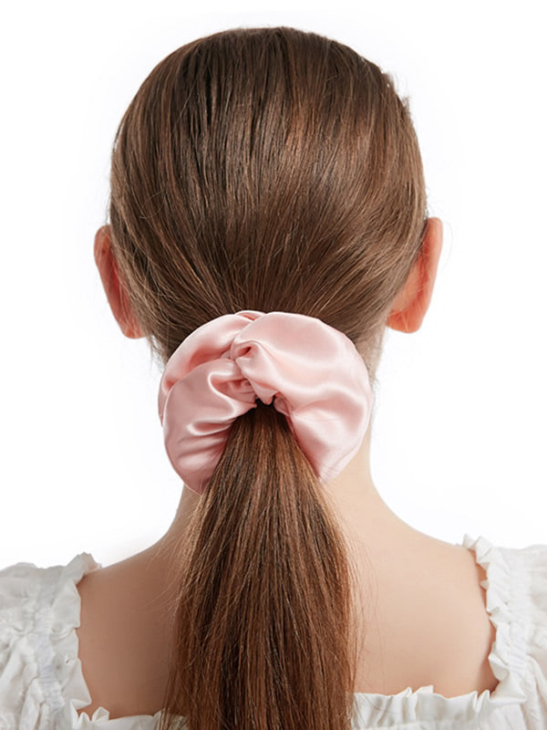 Pure Silk Midnight Scrunchies - Oversized - 6cm