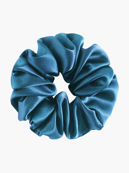 Pure Silk Midnight Scrunchies - Oversized - 6cm