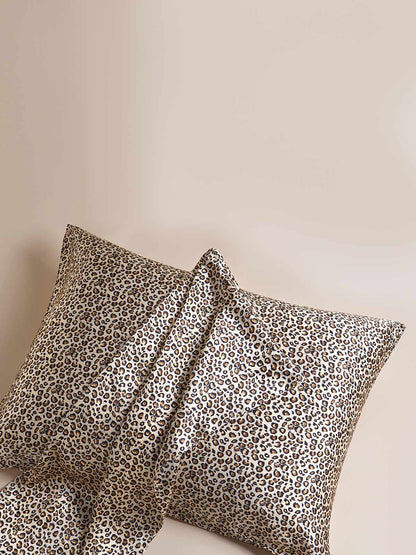 100% Mulberry Silk Pillowcase - Leopard