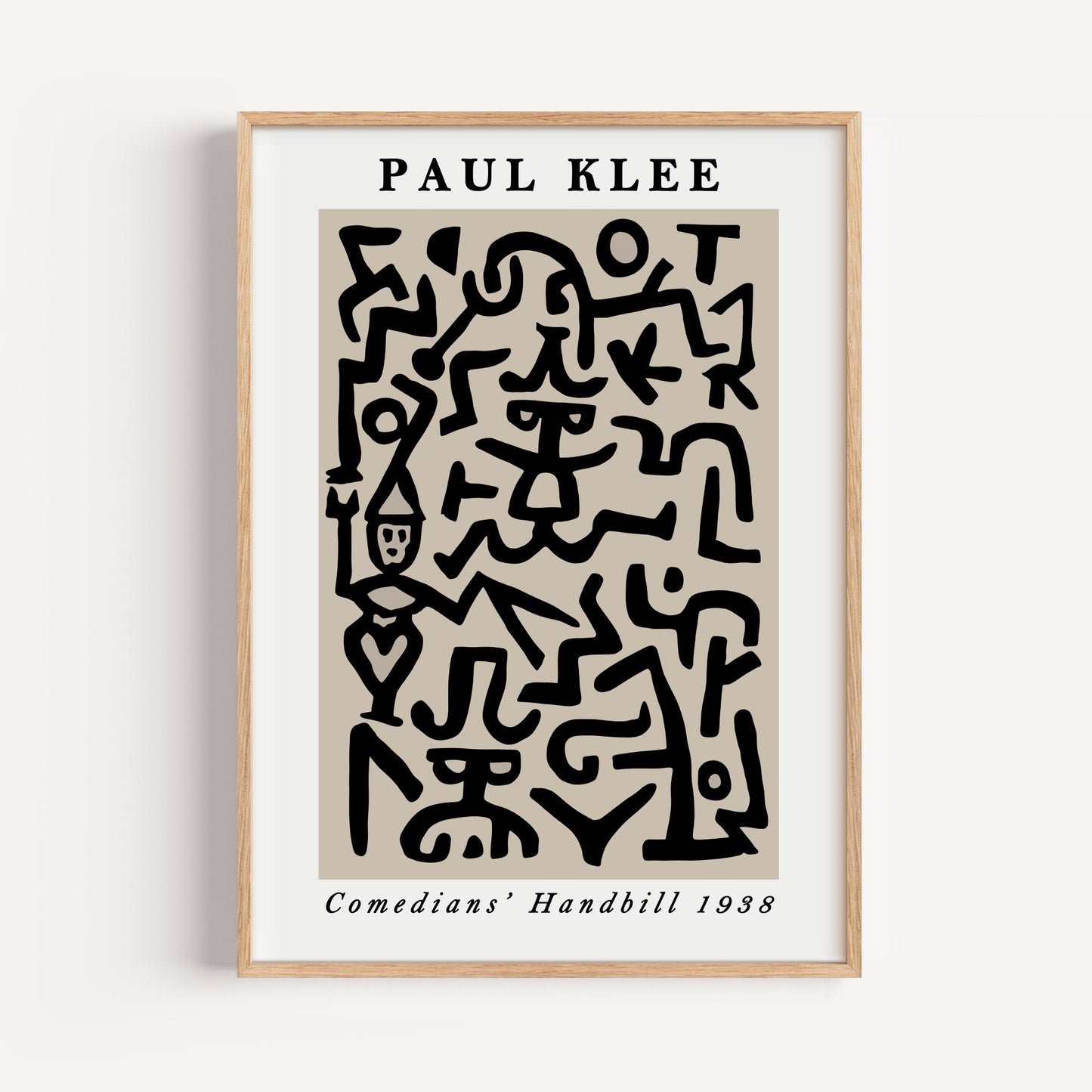 Comedians Handbill by Paul Klee