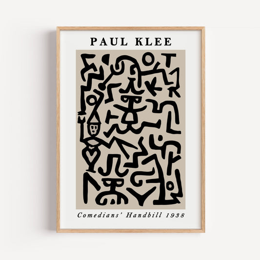 Comedians Handbill by Paul Klee