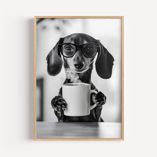 Daily Dachspresso Art Print