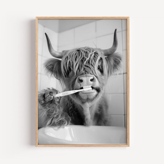 Hygienic Cow Art Print