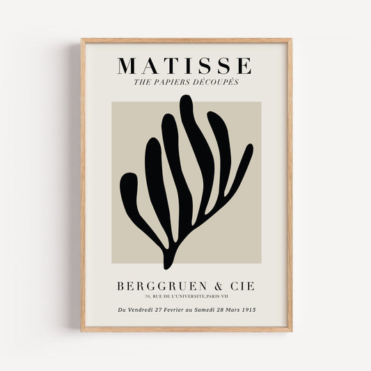 Black Koraal Henri Matisse Art Print