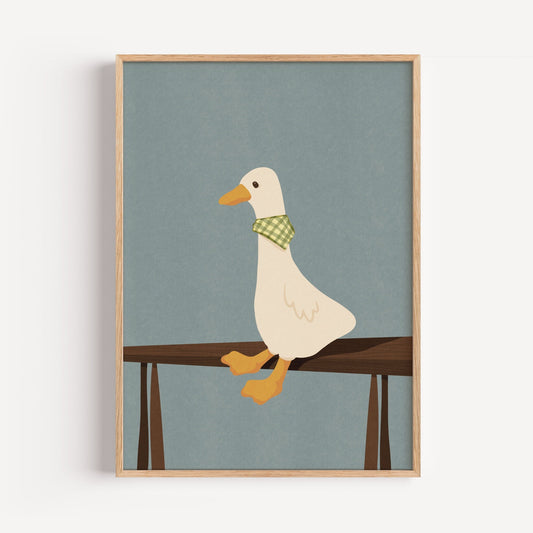 Charming Goose Art Print