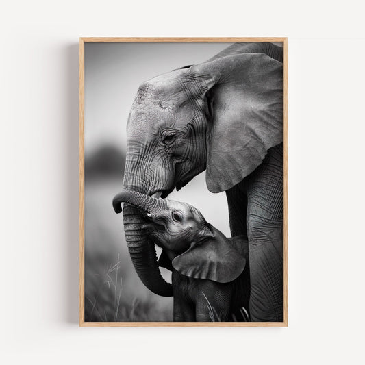 Eternal Bond Elephant Art Print