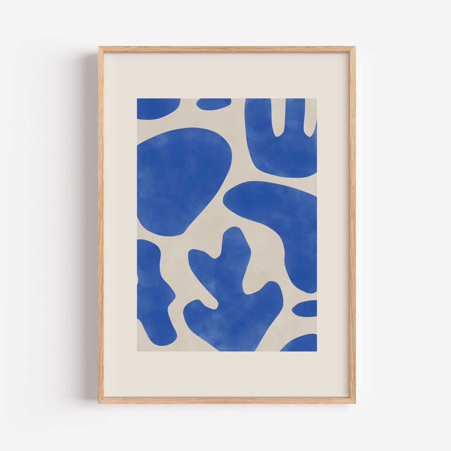 Blauw Koraal Abstract by Elena Ristova