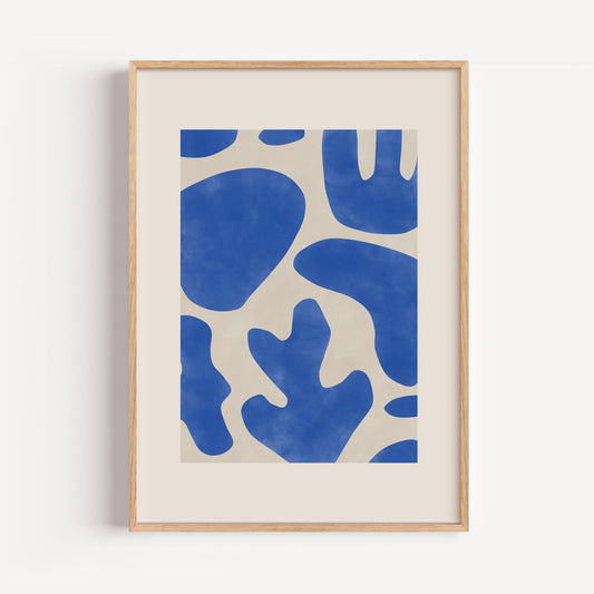 Blauw Koraal Abstract by Elena Ristova