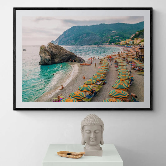 Monterosso Beach Italy Art Print