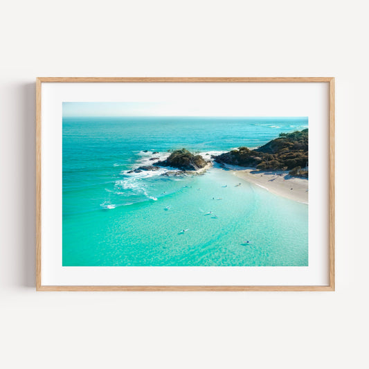 Byron Bay Surfers Art Print