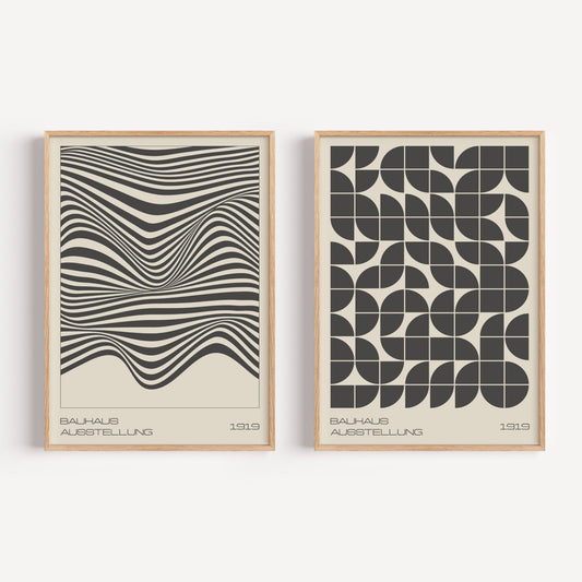 Bauhaus Noir Hommage Set of 2