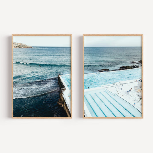 Bondi Rockpools | Set of 2 Art Prints