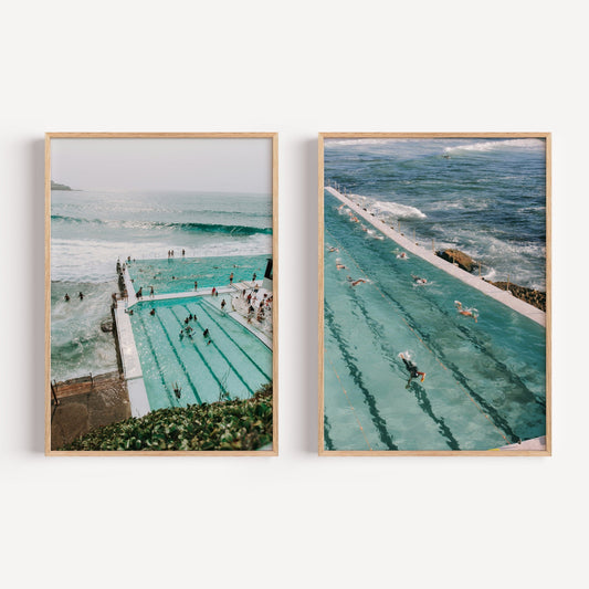 Bondi Swimmers | Set of 2 Art Prints