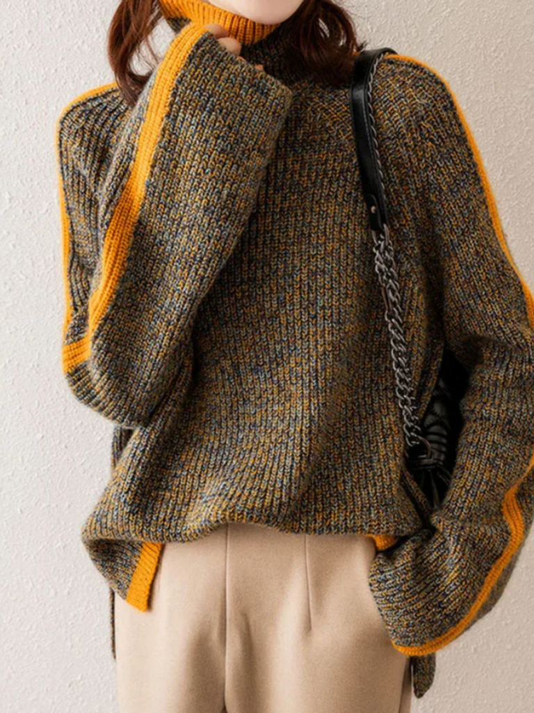 Lena | Wełniany sweter z dodatkiem