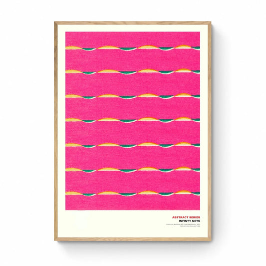 Pink Japanese Woodblock Pattern Art Print