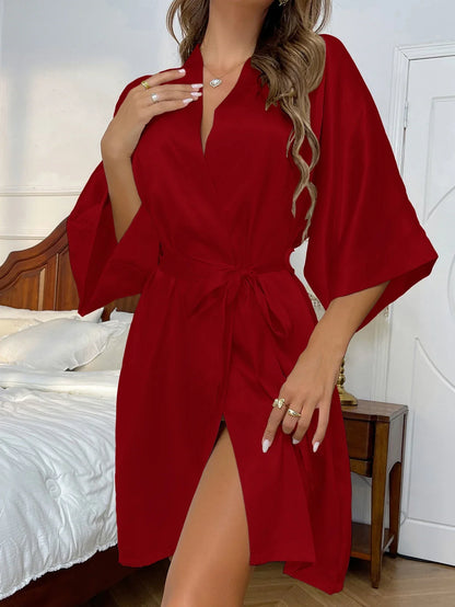 Luxe Satijnen Kimono voor Dames | Bellecomfy