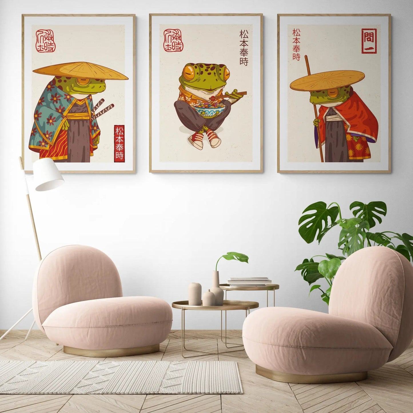 3x Japanese Frog Exhibitions