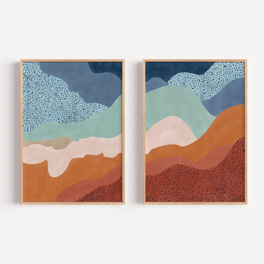 Sunset Mountain Set by Elena Ristova
