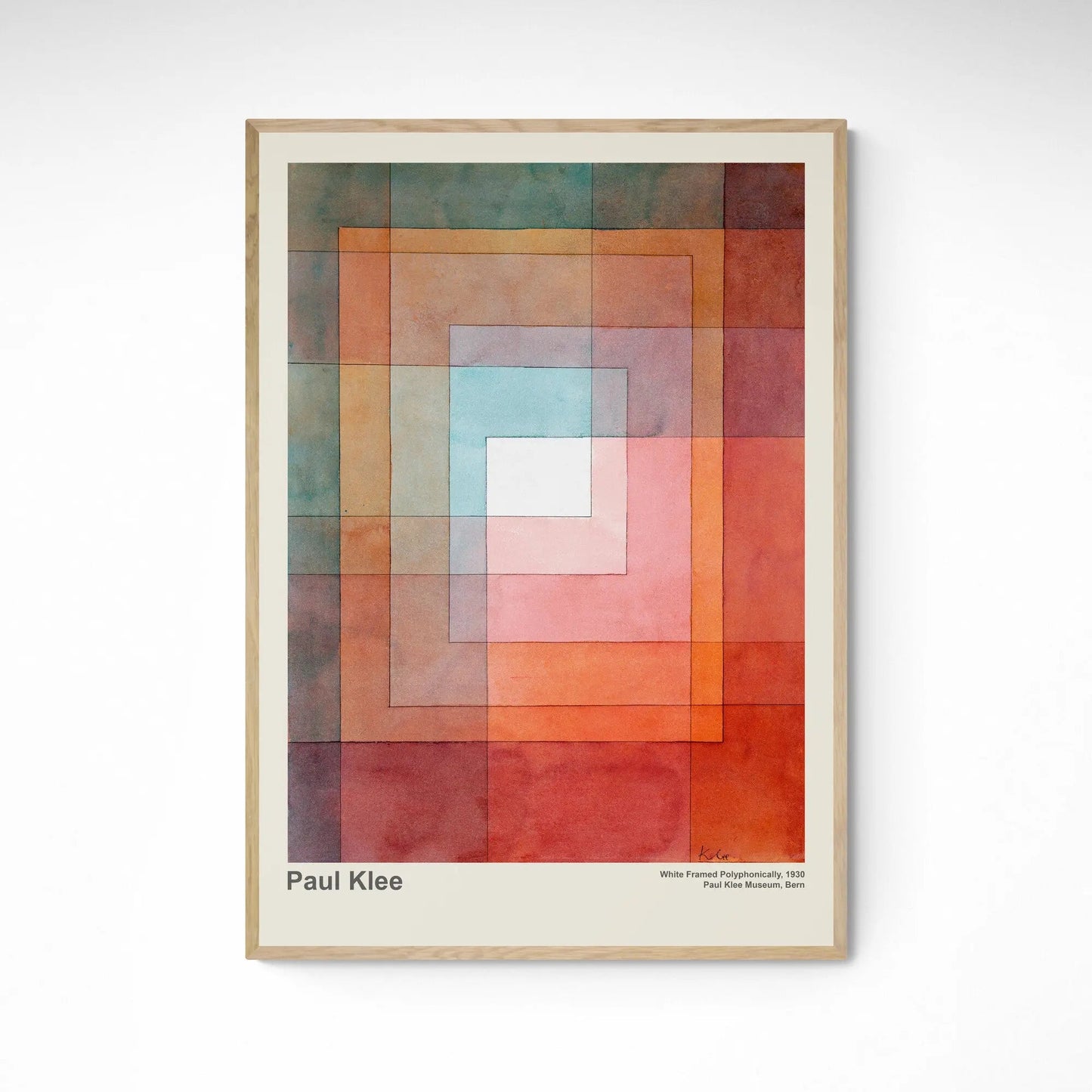 White Framed Polyphonically 1930 by Paul Klee