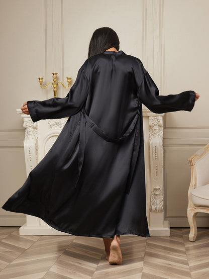 Pure Silk Elegant Women's Long Robe