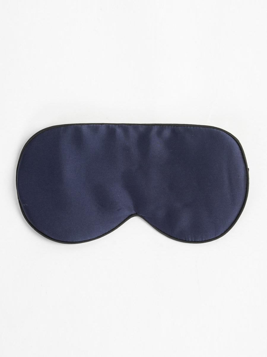 Pure Silk Solid Color Elastic Band Sleep Eye Mask