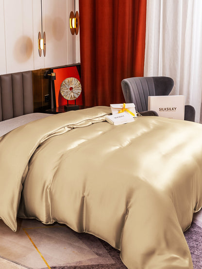 19Momme Mulberry Silk Seamless Duvet Cover