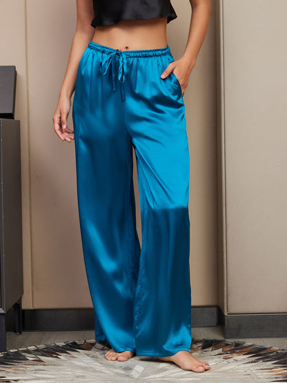 Pure Silk Casual Women‘s Pants