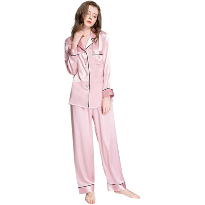 Affordable Women's Silk Pajamas Set – Button-Down Mulberry Silk Sleepwear