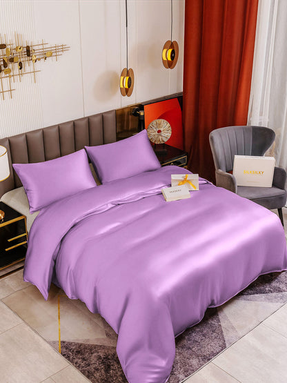 19Momme 3Pcs Silk Set Duvet Cover+2x Pillowcases