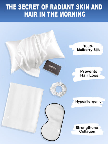 19Momme 3Pcs Set Silk Skin-Friendly Beauty Sleep Set (Envelope Pillowcase)