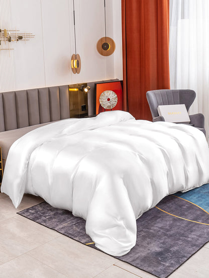 19Momme Mulberry Silk Seamless Duvet Cover