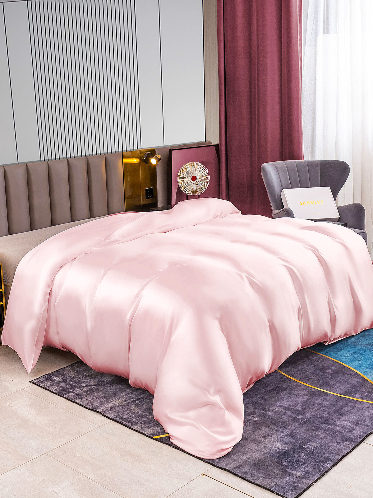 22Momme Mulberry Silk Seamless Duvet Cover