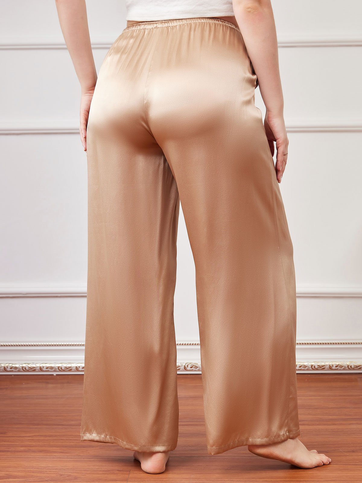 Pure Silk Plus Size Casual Women’s Pants