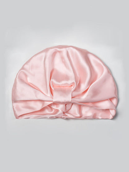 Pure Silk Double Layer Night Turban Sleep Cap