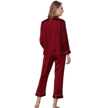 Silk Pajamas Long Mulberry Silk Two-Piece